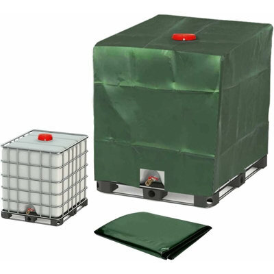 Tarpaulin For 1000L Ibc Tank, Water Tank Tarpaulin, Protective Cover, Dustproof Green - 120 X 100 116 Cm - image 1