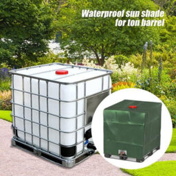Tarpaulin For 1000L Ibc Tank, Water Tank Tarpaulin, Protective Cover, Dustproof Green - 120 X 100 116 Cm - thumbnail 4
