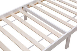 Starlight Beds Somnium White And Natural Wood Shaker Wooden Bed Frame King Size - thumbnail 4