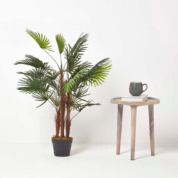 Homescapes Artificial Green Handcrafted 'lady Palm' Tree Rhapis Plant With Pot, 90 Cm - thumbnail 6