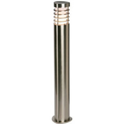 Outdoor Garden Bollard Light Brushed Steel 9.2W Outside Path Led Lamp Post Ip44