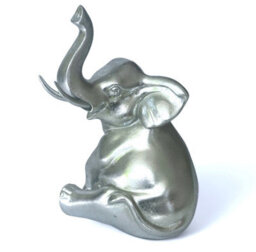 Animal Crackers Sitting Elephant Figurine From The 'silver Art' Range By Lesser & Pavey - thumbnail 2
