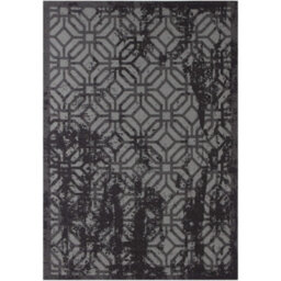 The Rugs Carina Collection  Rugs In Black 6930B Non-Slip Machine Washable - thumbnail 2