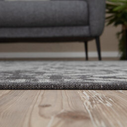 The Rugs Carina Collection  Rugs In Black 6930B Non-Slip Machine Washable - thumbnail 5