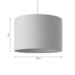 Harbour Studio Ascot Sage Cylinder Lamp Shade (D)30Cm - thumbnail 6