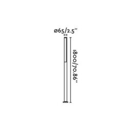 Luminosa Lighting Luminosa Beret Led Outdoor Lamp Post Dark Grey Ip54 - thumbnail 2