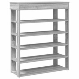 Vidaxl Shoe Rack Grey Sonoma 80X30X98 Cm Engineered Wood - thumbnail 2