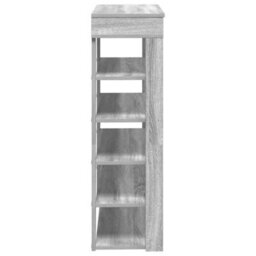 Vidaxl Shoe Rack Grey Sonoma 80X30X98 Cm Engineered Wood - thumbnail 5
