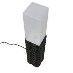 Gardenwize Pack Of 4 Free Standing Rattan Style Solar Powered Led Garden Stake Lights - thumbnail 5