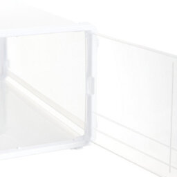 Thehotsale 12Pcs Dustproof Plastic Shoe Storage Box Stackable Rectangular Shoe Box In White - thumbnail 6