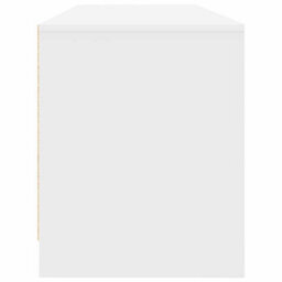 Berkfield Tv Cabinet White 188.5X41X50 Cm Engineered Wood - thumbnail 7