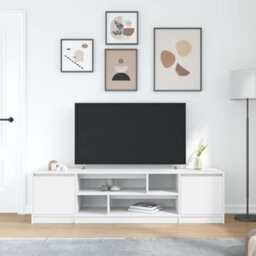 Berkfield Tv Cabinet White 188.5X41X50 Cm Engineered Wood - thumbnail 3