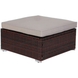 Evre Brown Rattan Outdoor Garden Furniture Set 4 Seater California Sofa Set With Coffee Table - thumbnail 9