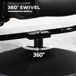 Swivel Recliner Chair With Footstool For Living Room - thumbnail 3