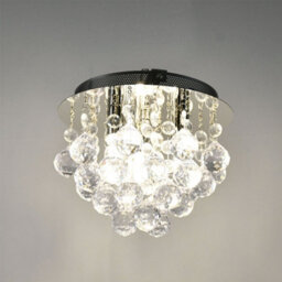 First Choice Lighting Set Of 2 Myriad - Jewelled Droplet Chrome Flush Ceiling Lights - thumbnail 5