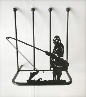 Poppy Forge 2 Pair Boot Rack - Fisherman - Steel - L30.4 X W38 X H48.3 Cm - Black - image 1