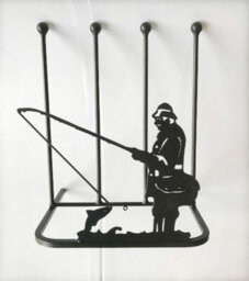 Poppy Forge 2 Pair Boot Rack - Fisherman - Steel - L30.4 X W38 X H48.3 Cm - Black - thumbnail 4