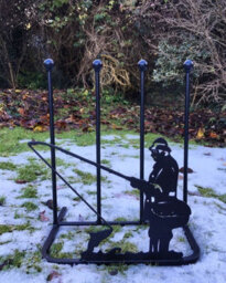 Poppy Forge 2 Pair Boot Rack - Fisherman - Steel - L30.4 X W38 X H48.3 Cm - Black - thumbnail 2