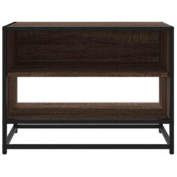 Berkfield Tv Cabinet Brown Oak 61X40X46 Cm Engineered Wood And Metal - thumbnail 4
