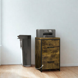 FURNOLD Industrial 2 Drawer Portable Rolling Filing Cabinet - thumbnail 2