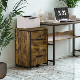 FURNOLD Industrial 2 Drawer Portable Rolling Filing Cabinet - thumbnail 5