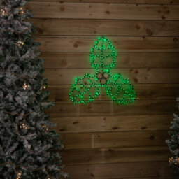Samuel Alexander 64Cm Light Up Flexibrights Christmas Holly And Berries Decoration With 268 Green & Red Leds - thumbnail 3