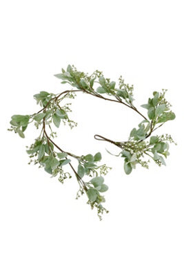 Winter Garland With Lamb's Ear Wax Flowers Decor - image 1