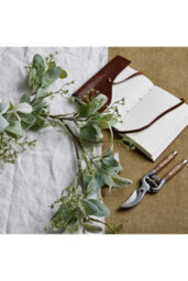 Winter Garland With Lamb's Ear Wax Flowers Decor - thumbnail 5
