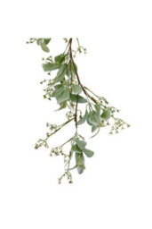 Winter Garland With Lamb's Ear Wax Flowers Decor - thumbnail 2