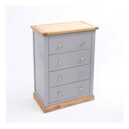 Cabinet Bits Biccari 4 Drawer Chest Of Drawers Chrome Knob - thumbnail 3