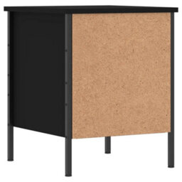 Berkfield Bedside Cabinet Black 40X42X50 Cm Engineered Wood - thumbnail 8