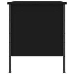 Berkfield Bedside Cabinet Black 40X42X50 Cm Engineered Wood - thumbnail 7