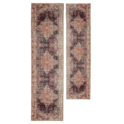 Loomed Purple Machine Washable Soft Vintage Bordered Area Rug - 230 X 160Cm - thumbnail 6
