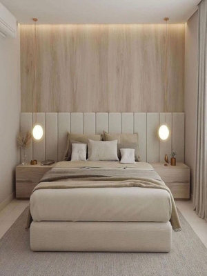 Stratus Interiors Raphael Luxury Extra Wide Headboard Bed Frame - Brown - No Storage - Contemporary Upholstered Bedroom Furniture - Single - image 1