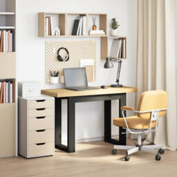 Berkfield Durable Desk Noain U-Shaped Legs 120X50X75 Cm Solid Wood Pine