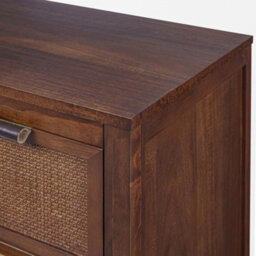 Teamson Home Hatteras Chest Of Drawers 4 Drawer Bedroom Dresser, Walnut - thumbnail 9