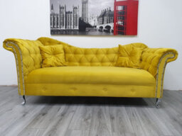 Stratus Interiors Stella Curved Arm Sofa Chaise Lounge Velvet Baroque Style - 3 Seater Plus 2 Seater Set - thumbnail 5