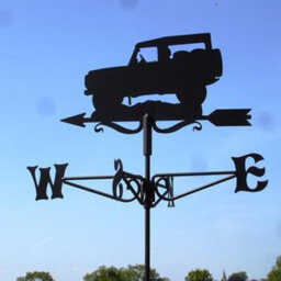 Oakley Mini Land Rover Weathervane - Steel - L38 X W38 X H46 Cm - Black - thumbnail 4