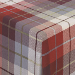 Rapport Flannelette Brushed Cotton Checked Red Fitted Sheet, Flat Sheet And Pillow Case - thumbnail 3