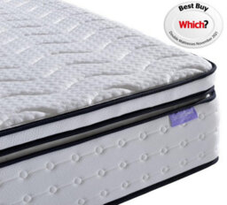Save On Goods UK 4Ft6 Double Pocket Spring 2000 Visco Elastic Memory Foam Pillow Top Sprung Mattress - thumbnail 5