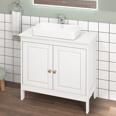 Costway Bathroom Under Sink Cabinet Freestanding Vanity Cabinet Without Basin - image 1