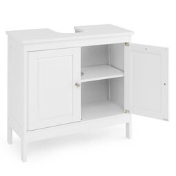 Costway Bathroom Under Sink Cabinet Freestanding Vanity Cabinet Without Basin - thumbnail 2