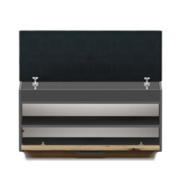 Parma Shoe Cabinet Anthracite Artisan Oak - thumbnail 2