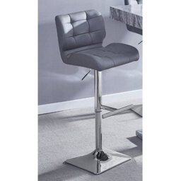 Furniture in Fashion Halo Magnesia Marble Effect Bar Table With 4 Candid Grey Stools - thumbnail 3