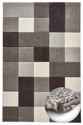 Think Rug Brooklyn 646 Grey Rug-60Cm X 230Cm - image 1