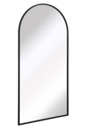 "Mirroroutlet Extra Large Arcus - Black Framed Arched Leaner/wall Mirror 79"" X 39"" (200Cm X 100Cm)" - thumbnail 4