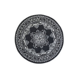 Melrose Colorama Traditional Design Grey Round Area Livingroom Rug 120Cm - thumbnail 2