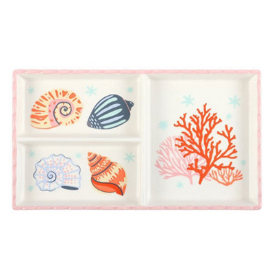 Something Different Shell And Coral Trinket Tray Multicoloured (One Size) - image 1