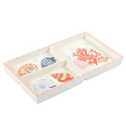 Something Different Shell And Coral Trinket Tray Multicoloured (One Size) - thumbnail 3