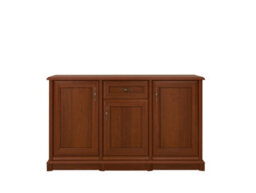 Arte Kent Chestnut 154Cm Sideboard - Spacious 3-Door Cabinet With Drawer - thumbnail 1